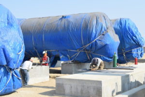Lantera LNG facility under construction